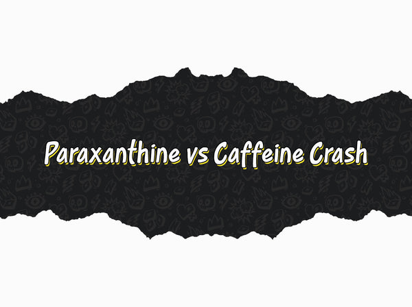 Paraxanthine vs caffeine crash — energy curve comparison showing why paraxanthine doesn't crash