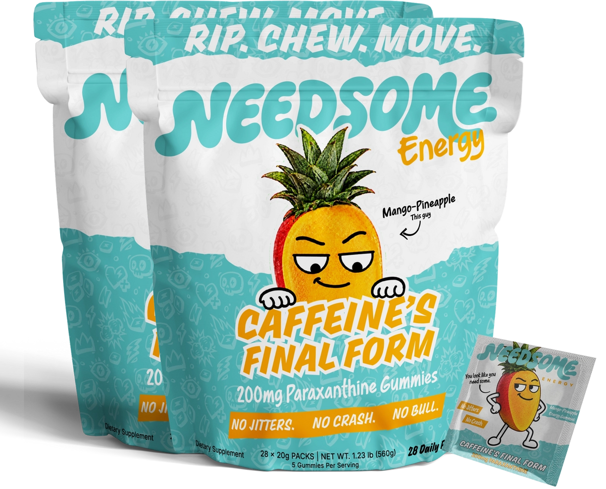 NEEDSOME Energy Paraxanthine Gummies 2 Pack