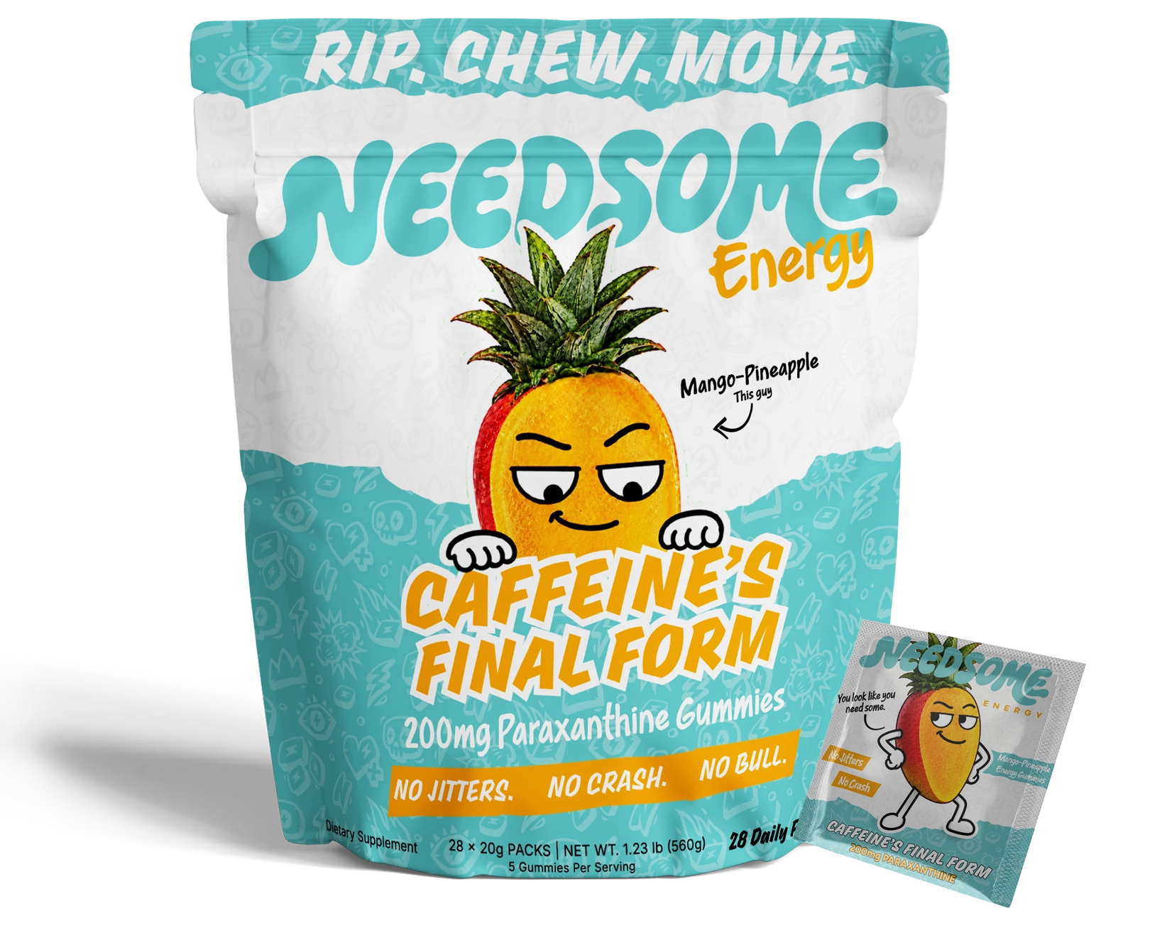 NEEDSOME Energy Paraxanthine Gummies