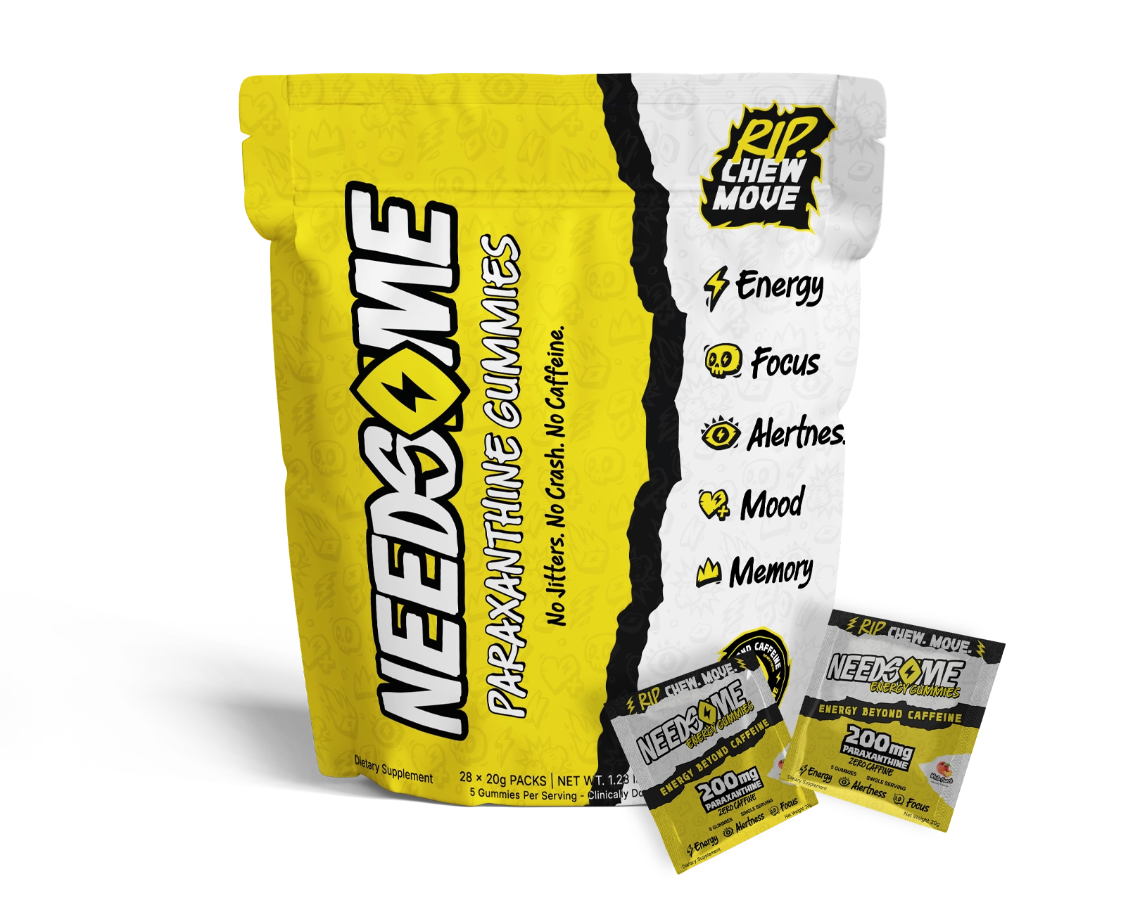 NEEDSOME Energy Paraxanthine Gummies